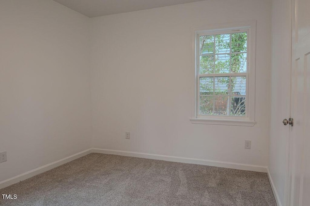 unfurnished room with carpet floors