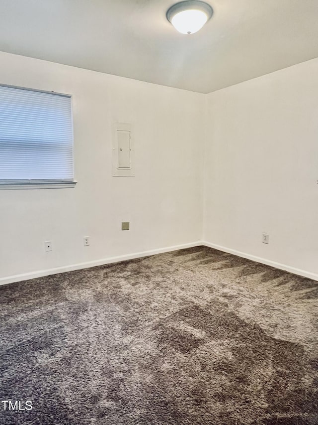 spare room with carpet floors