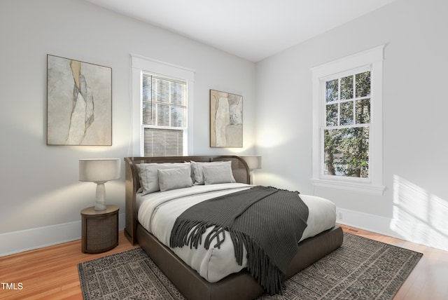 bedroom featuring hardwood / wood-style floors