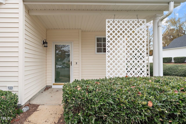 view of entrance to property