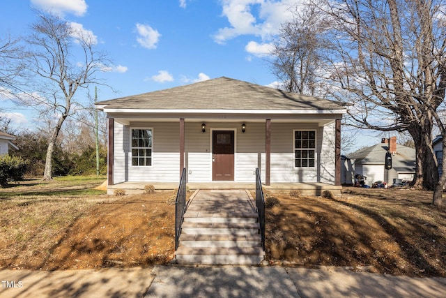 bungalow-style house featuring covered porch