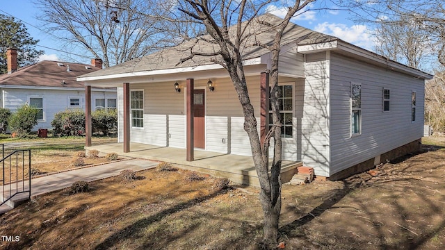 view of front of home featuring a porch