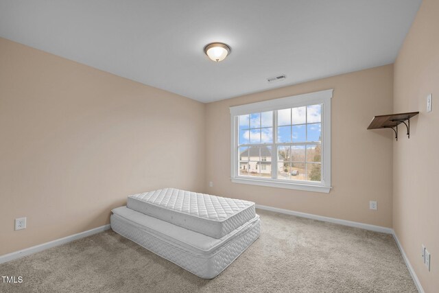 bedroom with carpet floors