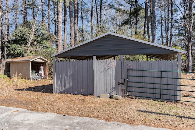 view of outdoor structure