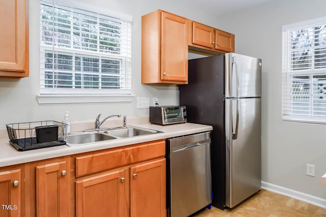 kitchen featuring sink and stainless steel appliances