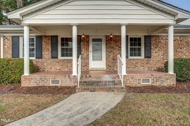 view of front of home with a porch