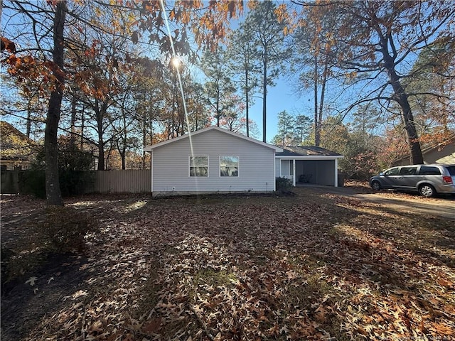 view of property exterior