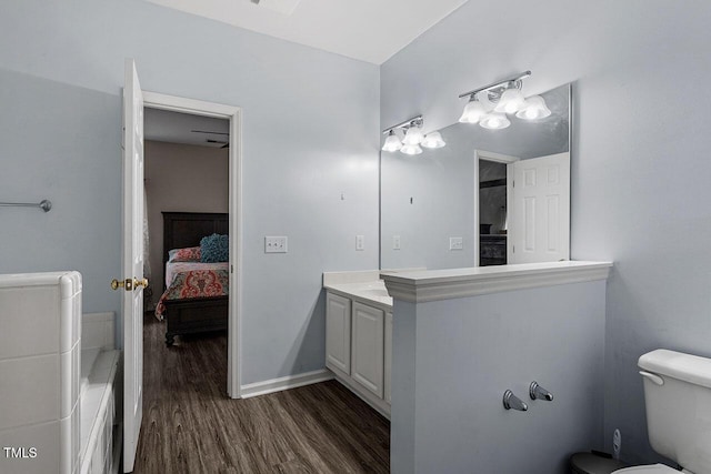 524 Glenolden Ct, Cary, NC 27513 - ensuite bathroom with vanity and wood finished floors