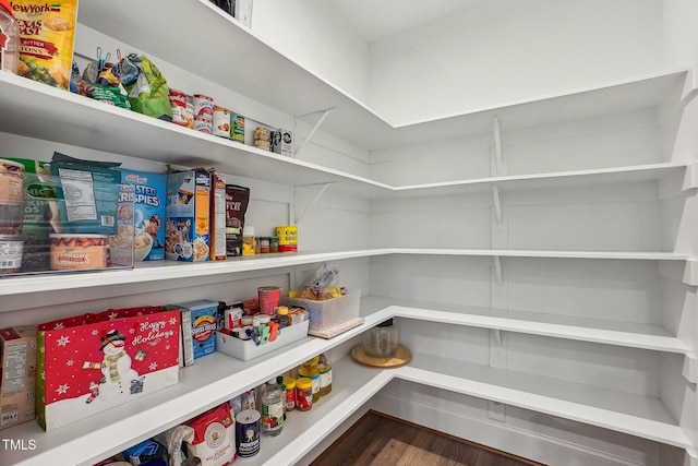 view of pantry