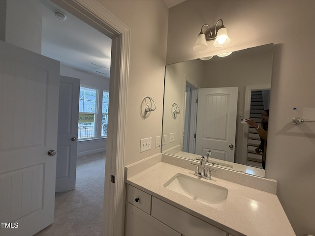 bathroom featuring vanity