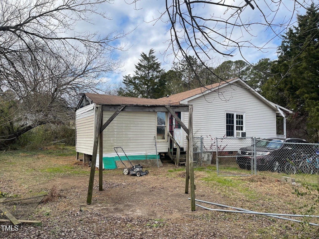 view of back of property