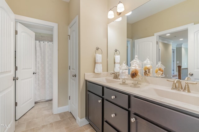 bathroom featuring vanity