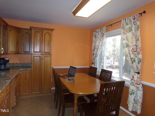 view of dining area