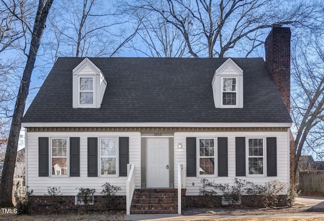 view of cape cod house