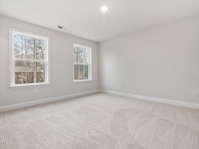 view of carpeted empty room