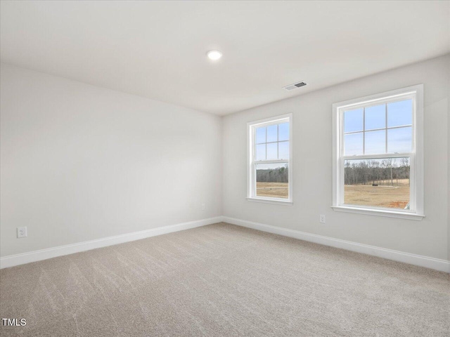 view of carpeted empty room