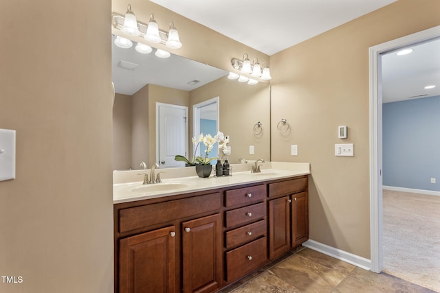 bathroom with vanity