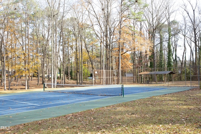 view of tennis court