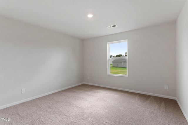 view of carpeted empty room