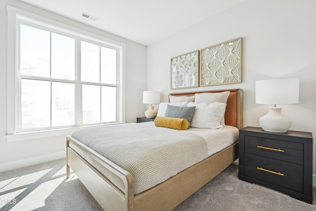 bedroom with carpet floors