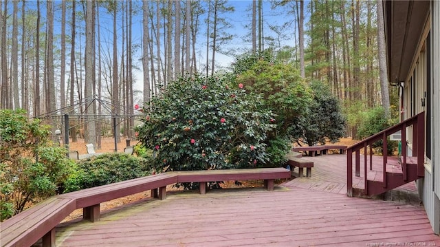 wooden deck featuring a gazebo