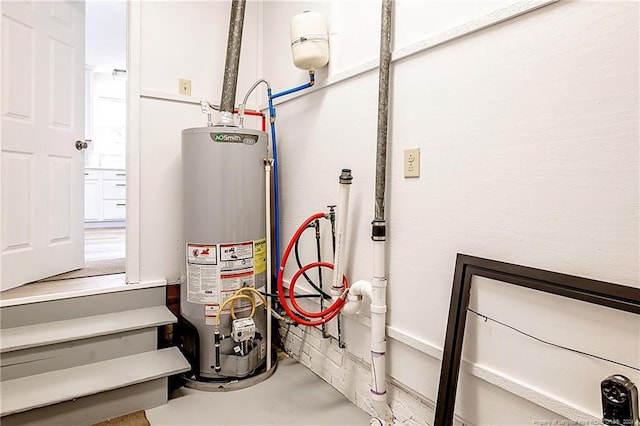 utilities featuring gas water heater