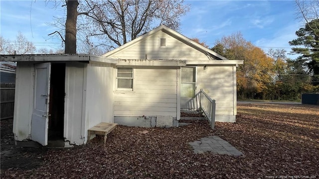 view of rear view of property