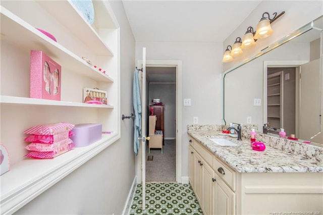 bathroom featuring vanity