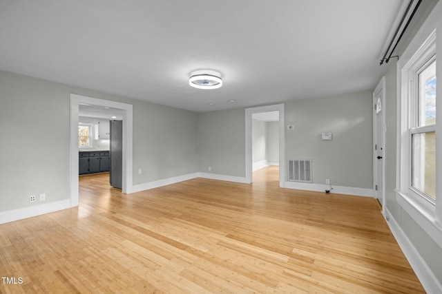 interior space with hardwood / wood-style flooring