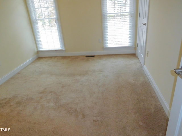 view of carpeted empty room