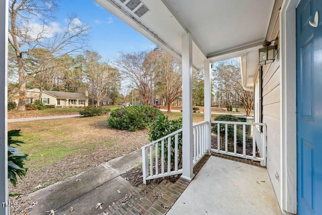 view of patio / terrace featuring a porch