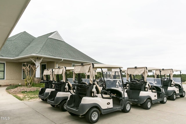 view of parking / parking lot