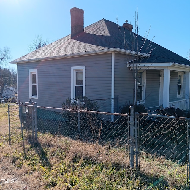 view of side of property