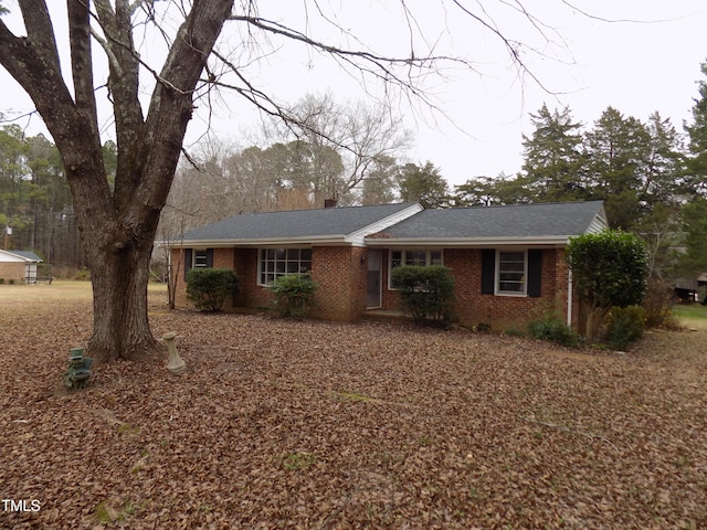 view of ranch-style home