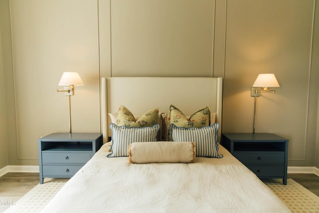 bedroom featuring hardwood / wood-style floors