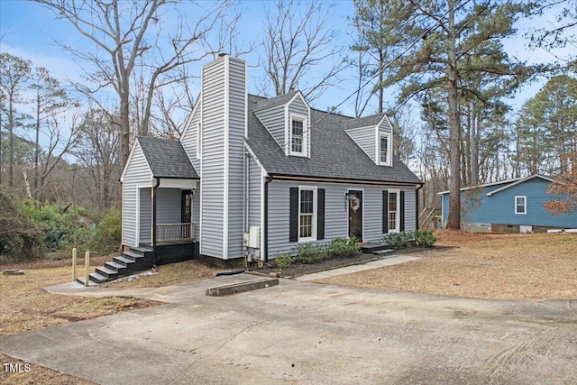 view of cape cod house