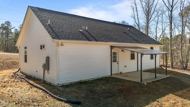 back of house featuring a patio