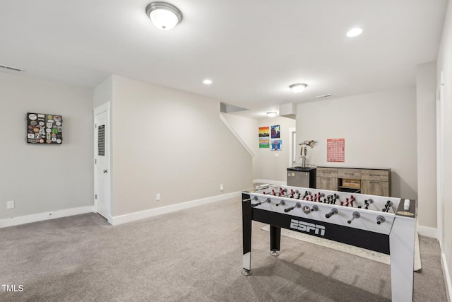 playroom with carpet