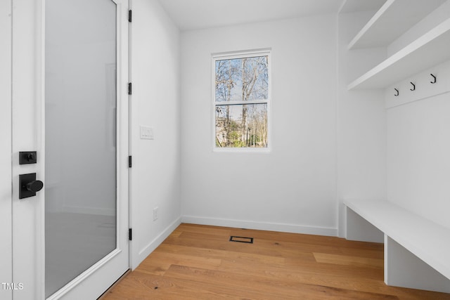 mudroom featuring hardwood / wood-style flooring