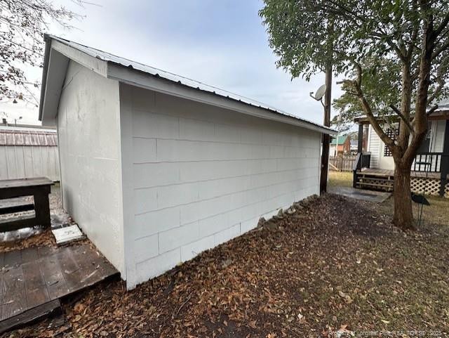 1016 E 8th St, Lumberton, NC 28358 - view of home's exterior featuring a storage shed