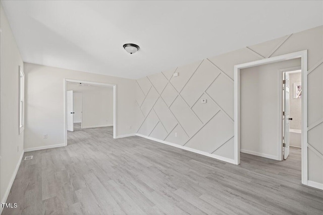 interior space featuring light wood-type flooring