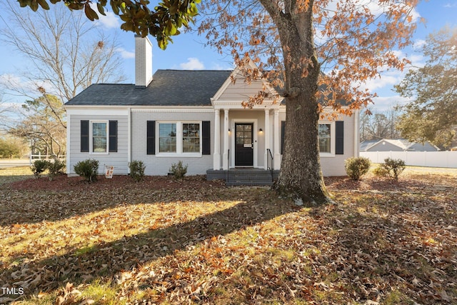 view of front of home