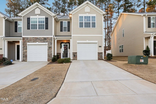 view of front of home featuring a garage