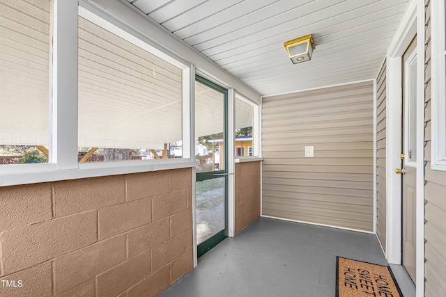 view of sunroom