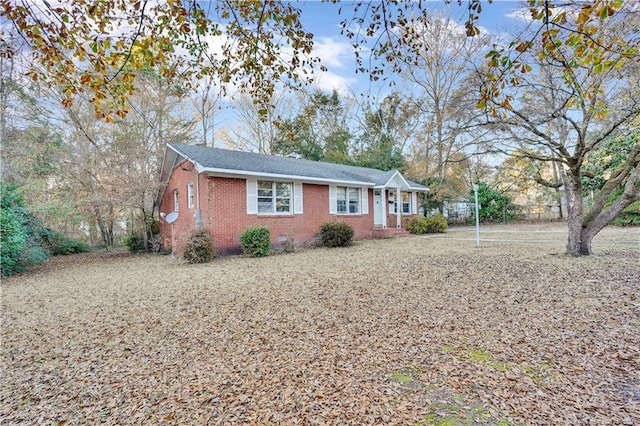 view of ranch-style home