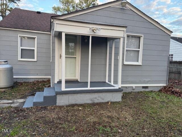 view of rear view of property