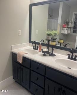 bathroom with vanity