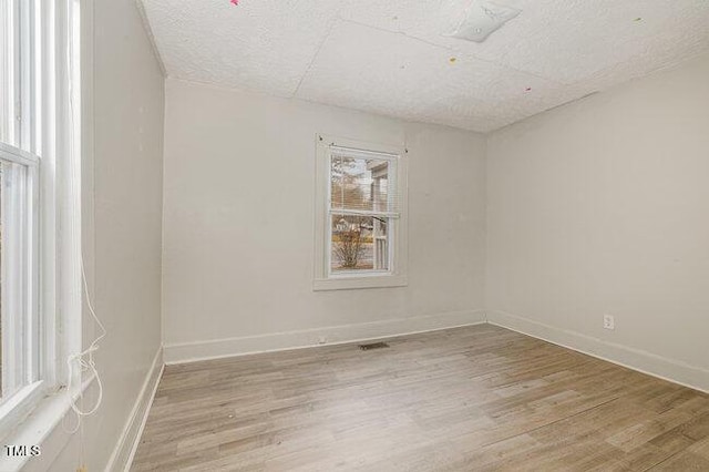 empty room featuring light hardwood / wood-style flooring