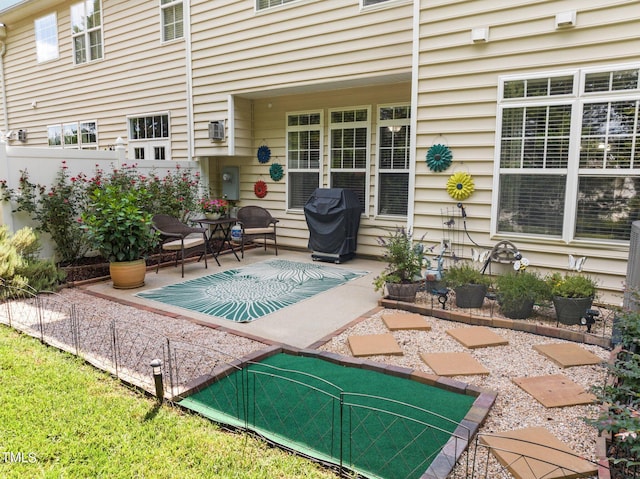 exterior space featuring grilling area