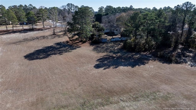 aerial view with a rural view